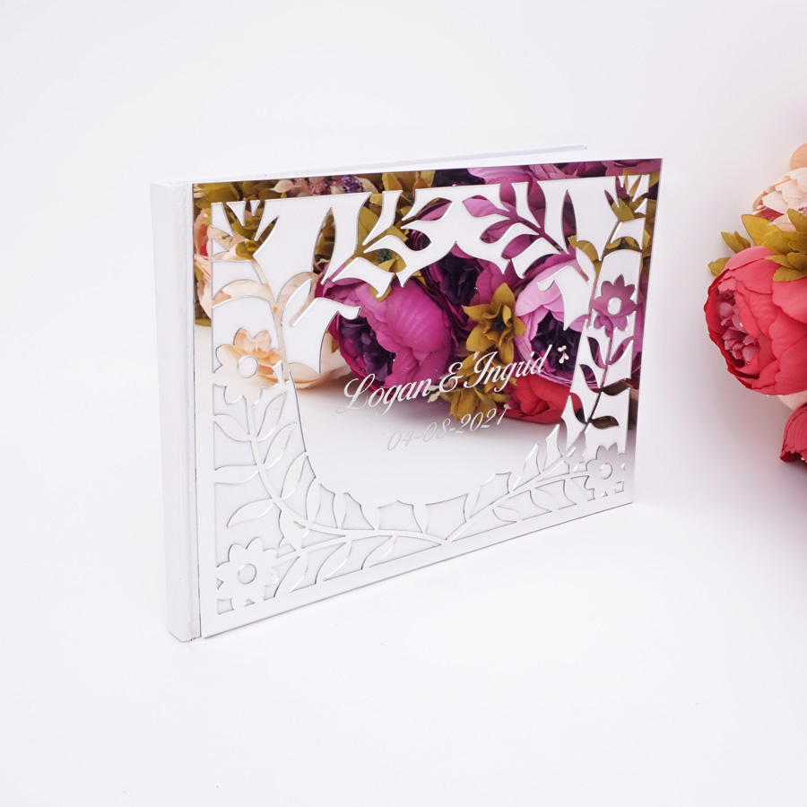 Personalized Guest Book - Luksusowa akrystalna księga gości weselnych z