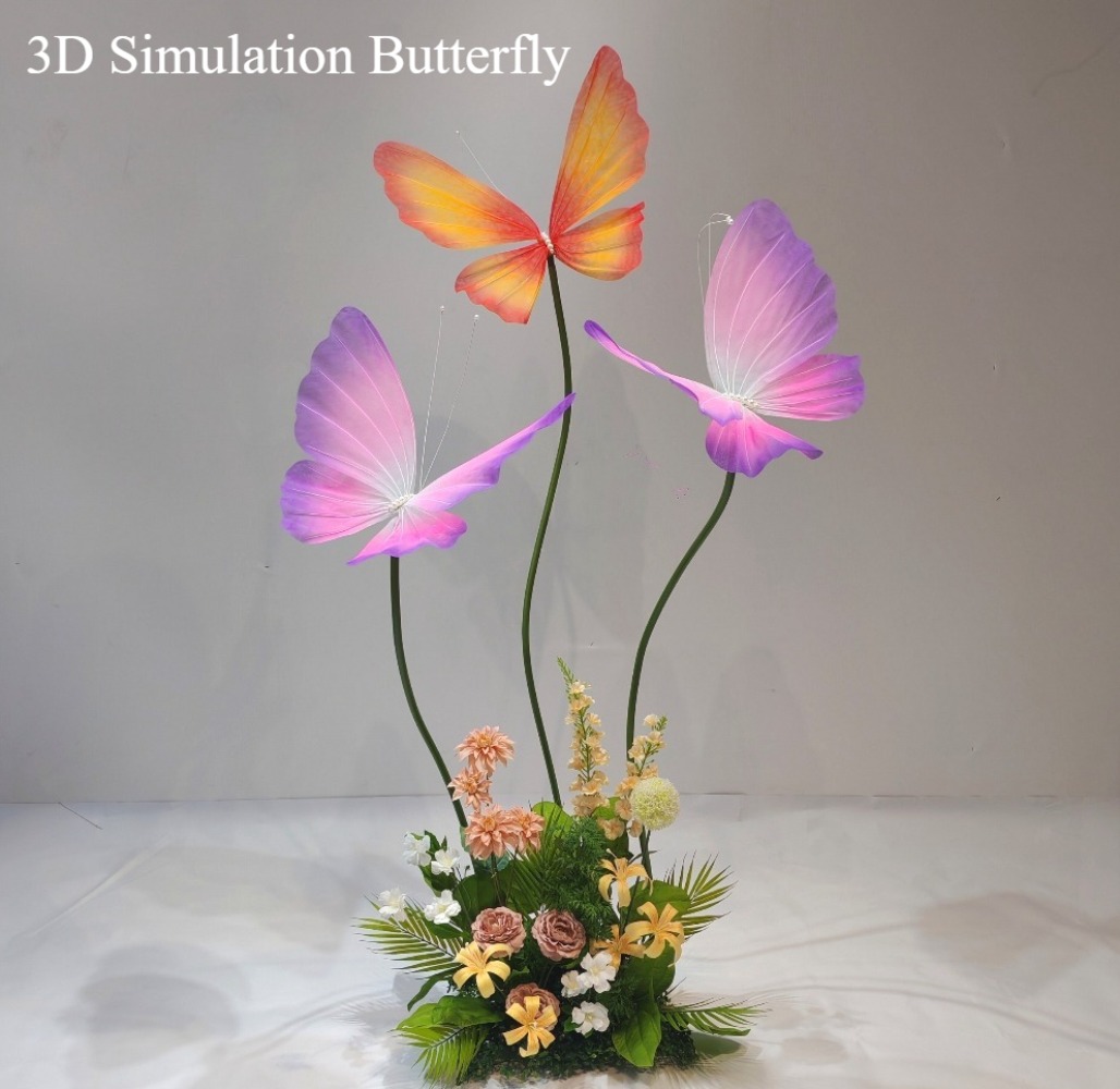 Wedding Supply Shops - Symulacja 3D Motyle z Jedwabnej Siatki