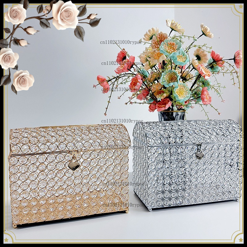 Wedding Supply.Box - Kryształowe pudełko na biżuterię, skarbonka na