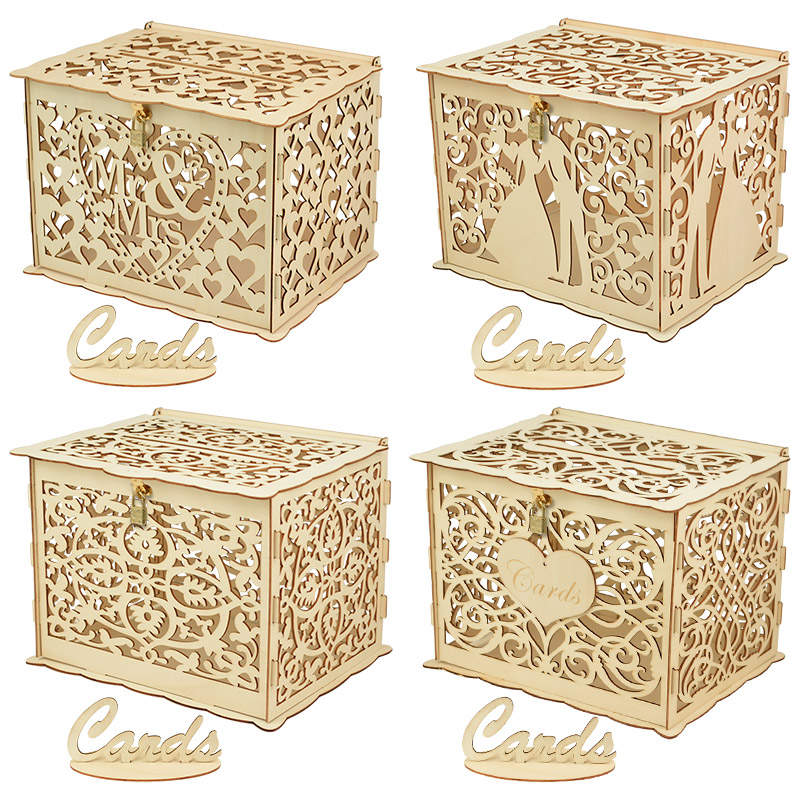 30X24X21cm DIY pudełko na kart – Wedding Supply.Box recenzja i cena