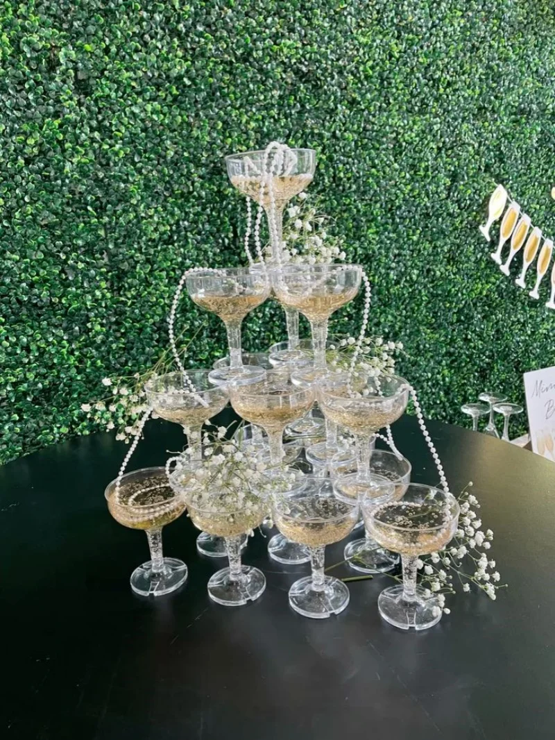 20-60 szt. Akrylowe kieliszki  – Champagne Tower Set recenzja i cena