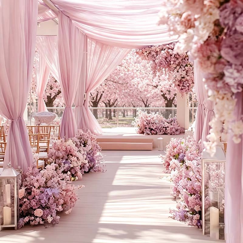 Miękka, jasnoróżowa tiulowa tk – Wedding Balloon Arch recenzja i cena