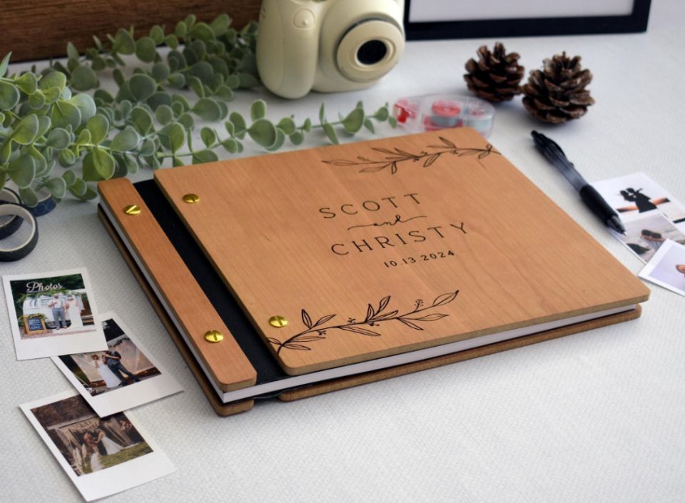 Drewniana Księga Gości Weselny – Personalized Guest Book recenzja i cena