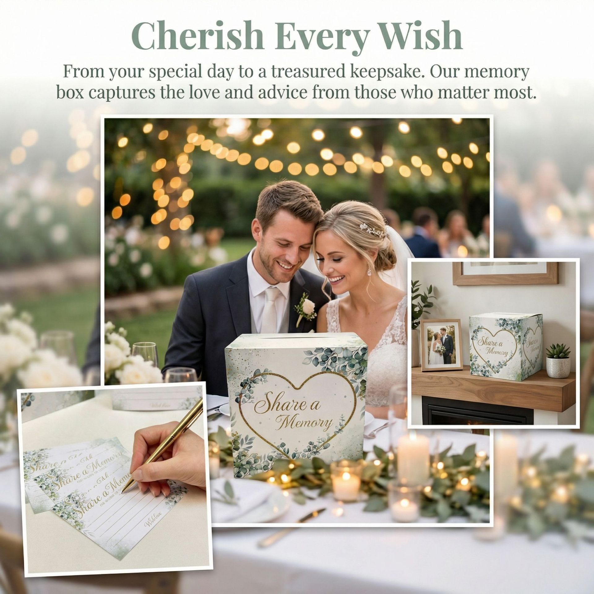 Biała kwiatowa skrzynka na kar – Wedding Supply.Box recenzja i cena