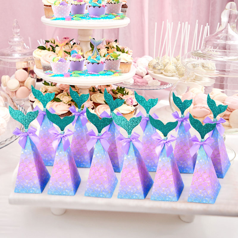 10 sztuk mała syrenka pudełko  – Wedding Supply.Box recenzja i cena